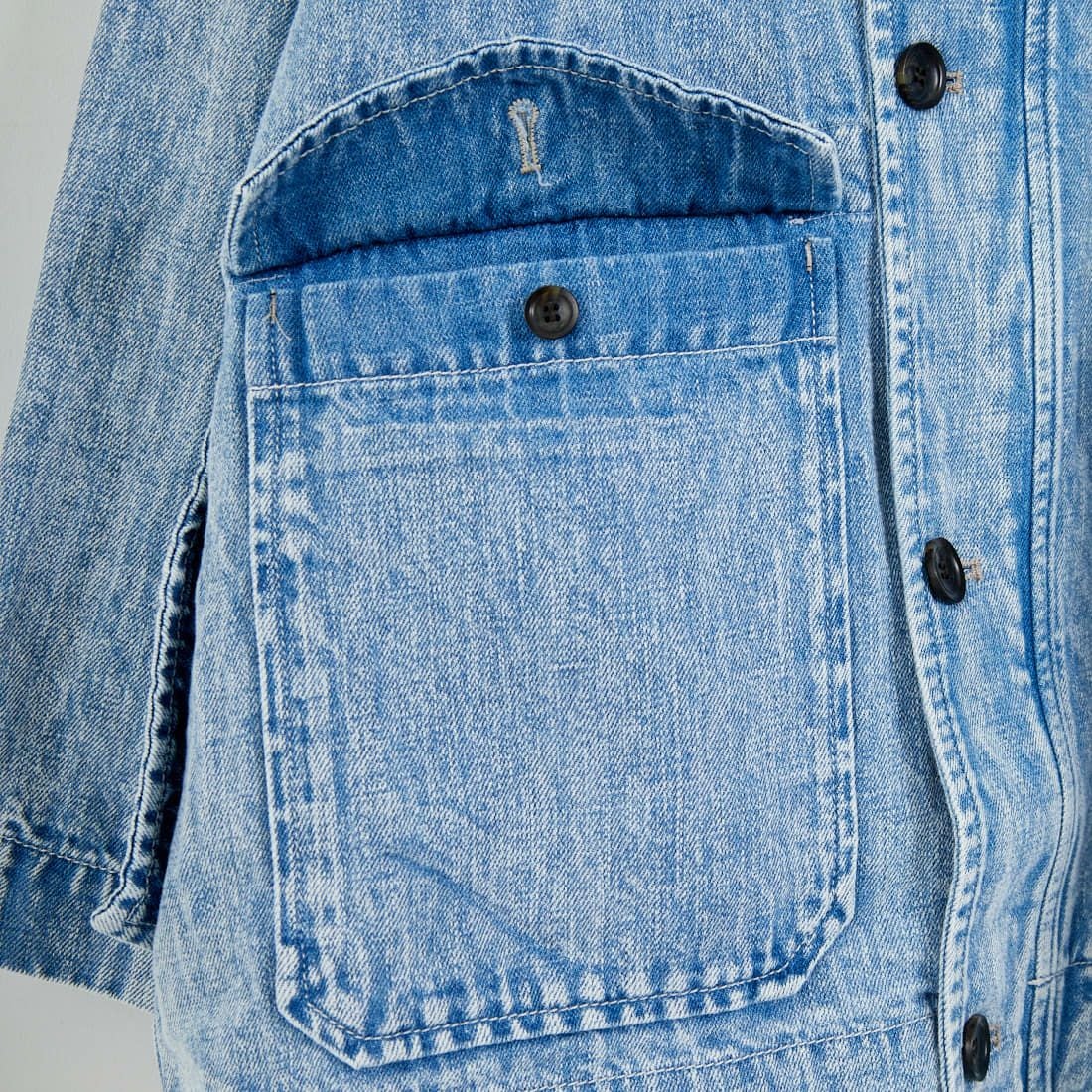 ESTROISLOSE [エストゥロワルーズ] 綿麻デニムジャケット [EB25409] 793 FADE B