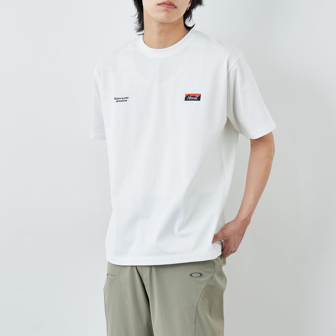 WHITE&&モデル身長：179cm 着用サイズ：L&&