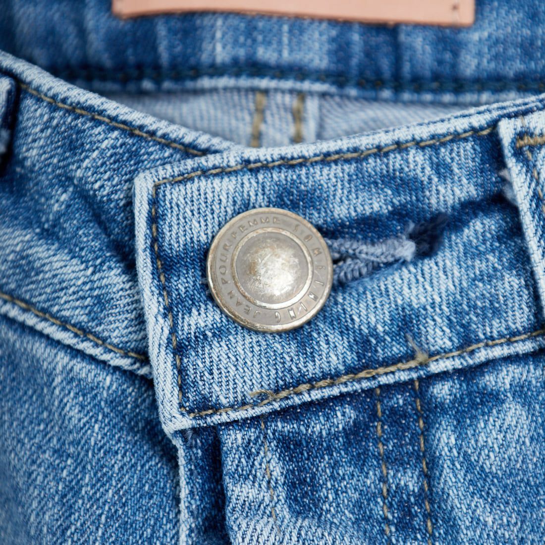 SOMETHING [サムシング] LISA NOUVEAU WIDE/ワイドデニムパンツ [STG10] 56 L.BLUE