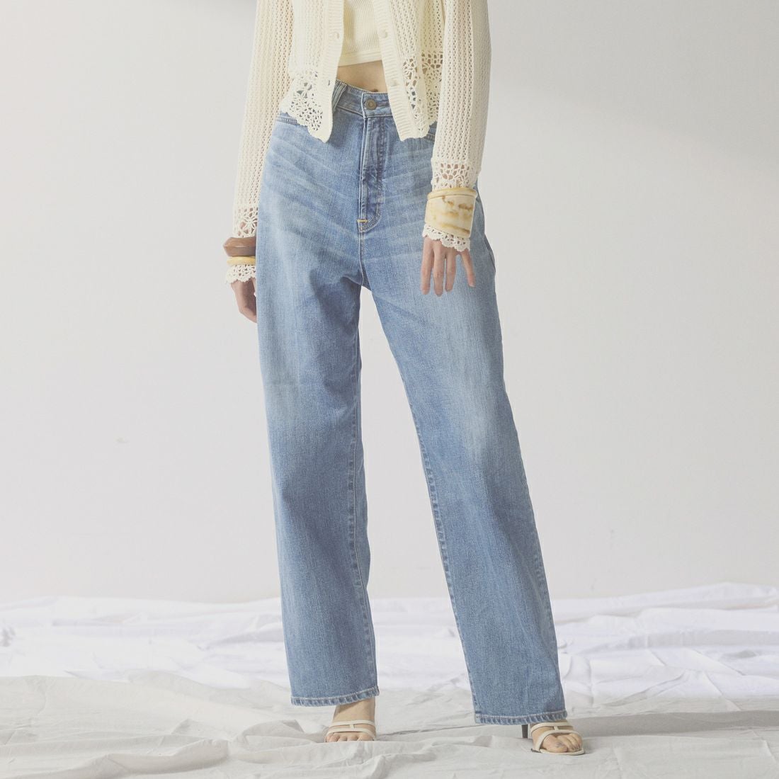 SOMETHING [サムシング] CLAUDIA NOUVEAU CURVE/カーブデニムパンツ