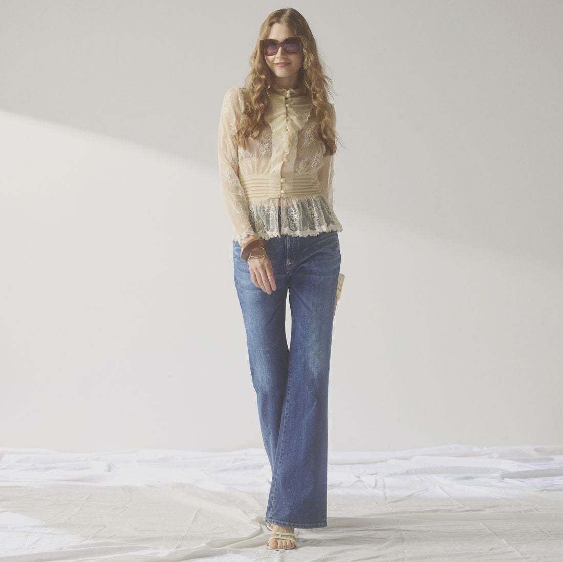 SOMETHING [サムシング] LISA NOUVEAU FLARE/フレアデニムパンツ