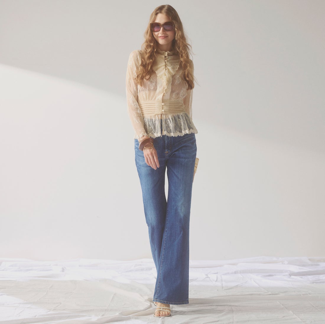 SOMETHING [サムシング] LISA NOUVEAU FLARE/フレアデニムパンツ [STG11] 36 M.DARK