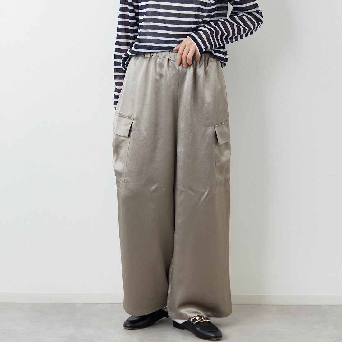 20 BEIGE&&モデル身長：162cm 着用サイズ：F&&