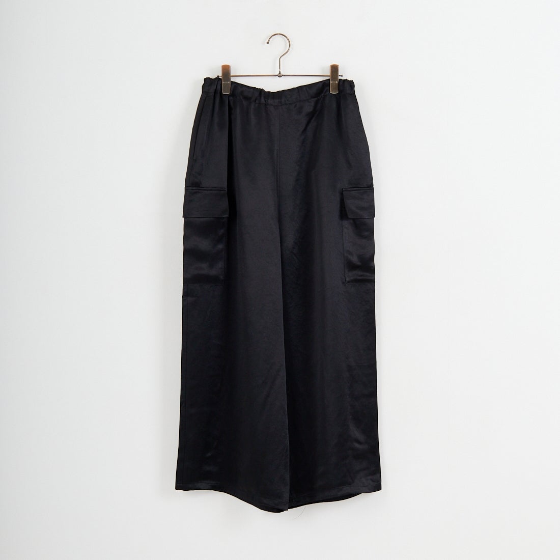 mizuiro ind [ミズイロインド] サテンカーゴパンツ [1-260089] 99 BLACK