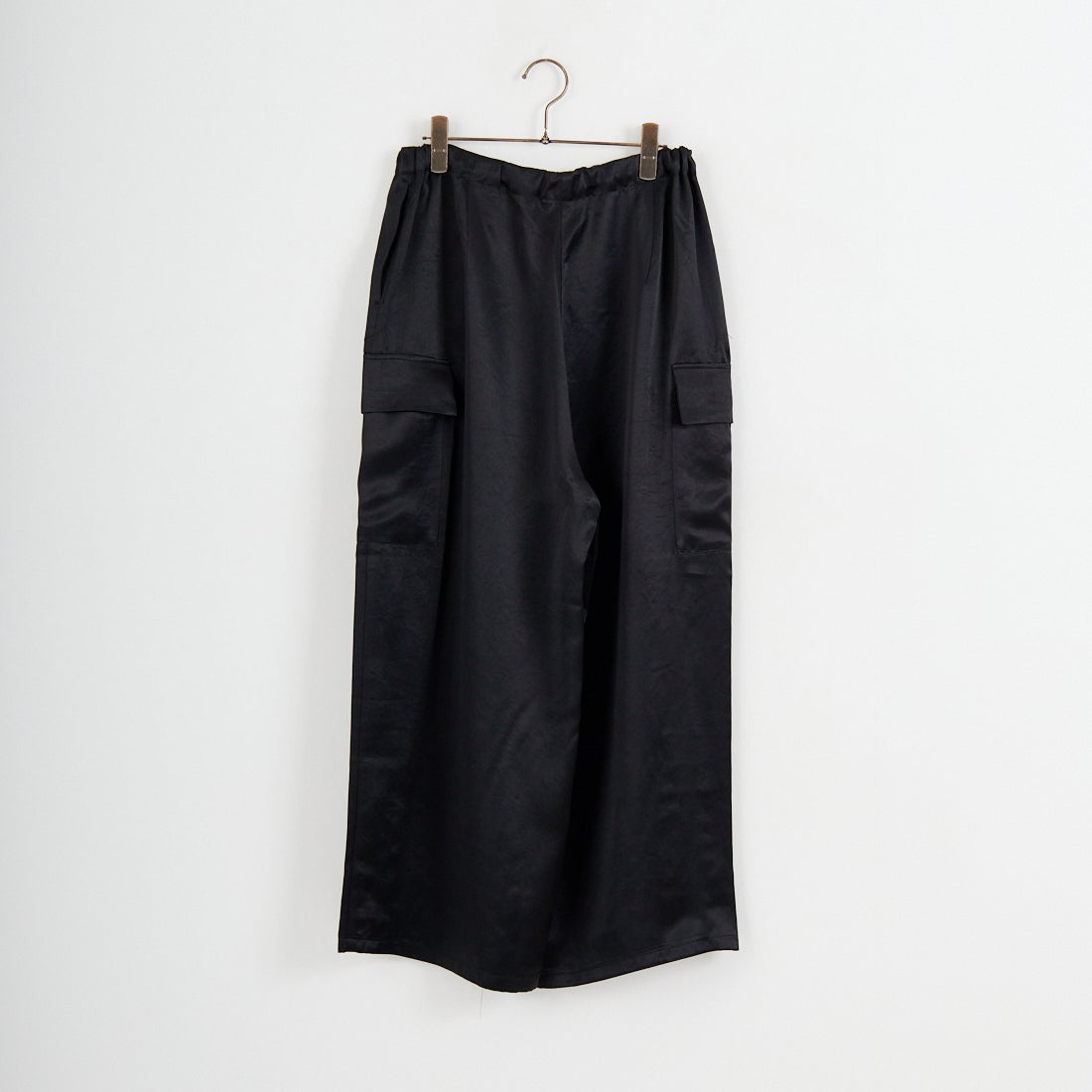mizuiro ind [ミズイロインド] サテンカーゴパンツ [1-260089] 99 BLACK