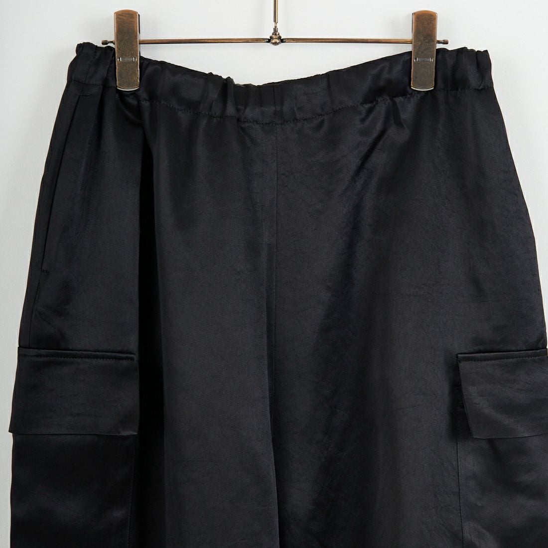 mizuiro ind [ミズイロインド] サテンカーゴパンツ [1-260089] 99 BLACK