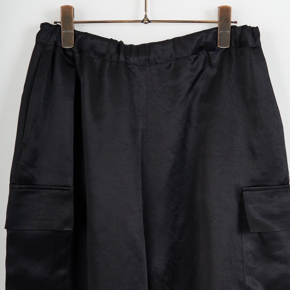 mizuiro ind [ミズイロインド] サテンカーゴパンツ [1-260089] 99 BLACK