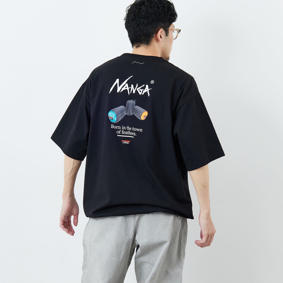 BLACK&&モデル身長：168cm 着用サイズ：L&&