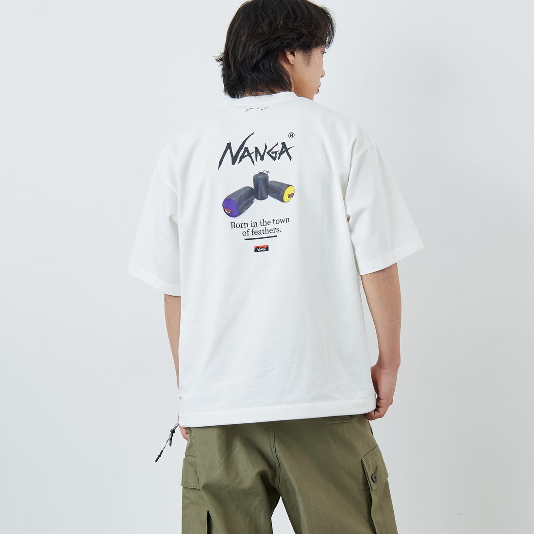 WHITE&&モデル身長：179cm 着用サイズ：L&&