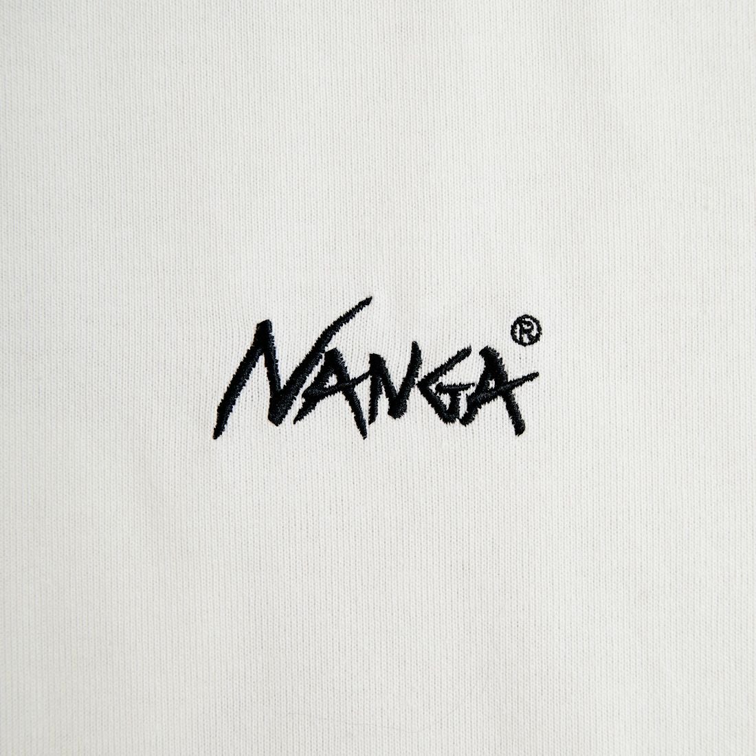 JEANSFACTORY × NANGA [ジーンズファクトリー × ナンガ] 別注 ルーズフィット NEBUKUROバックプリント ドローコードTシャツ [NW26SS-JF8] WHITE