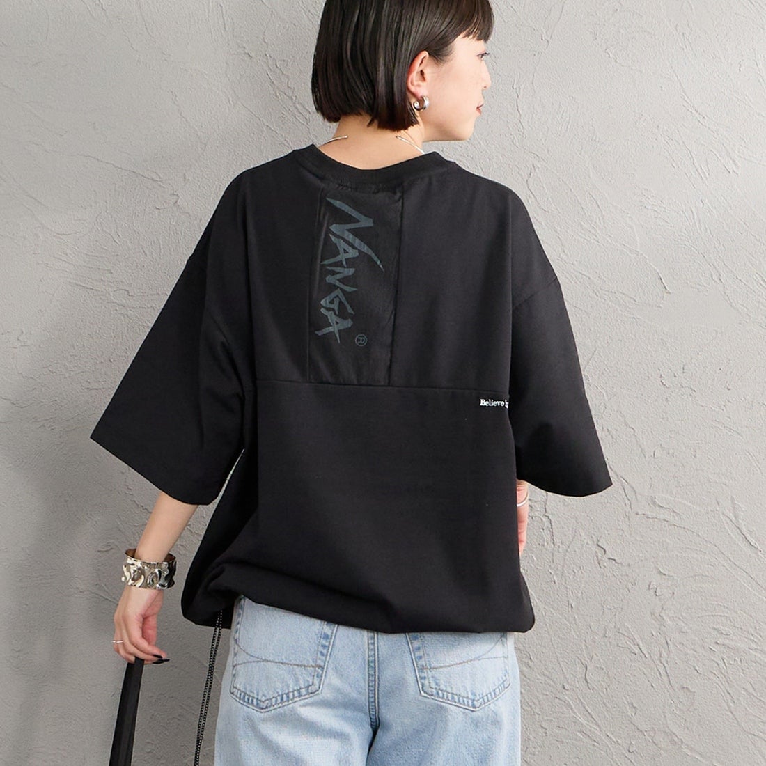 BLACK&&モデル身長：150cm 着用サイズ：S&&