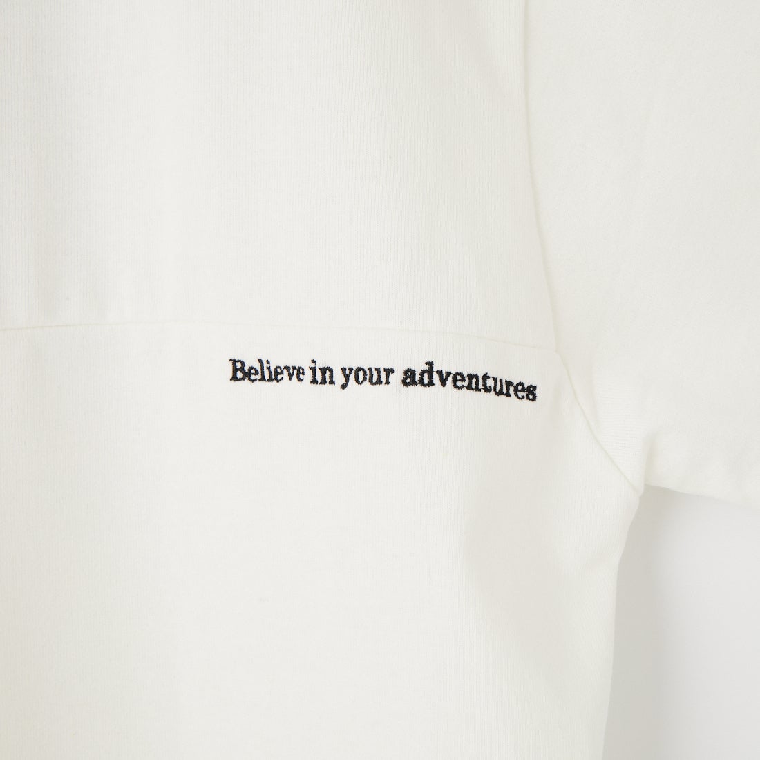 JEANSFACTORY × NANGA [ジーンズファクトリー × ナンガ] 別注 ルーズフィット メッシュ切替え ドローコードTシャツ [NW26SS-JF7] WHITE