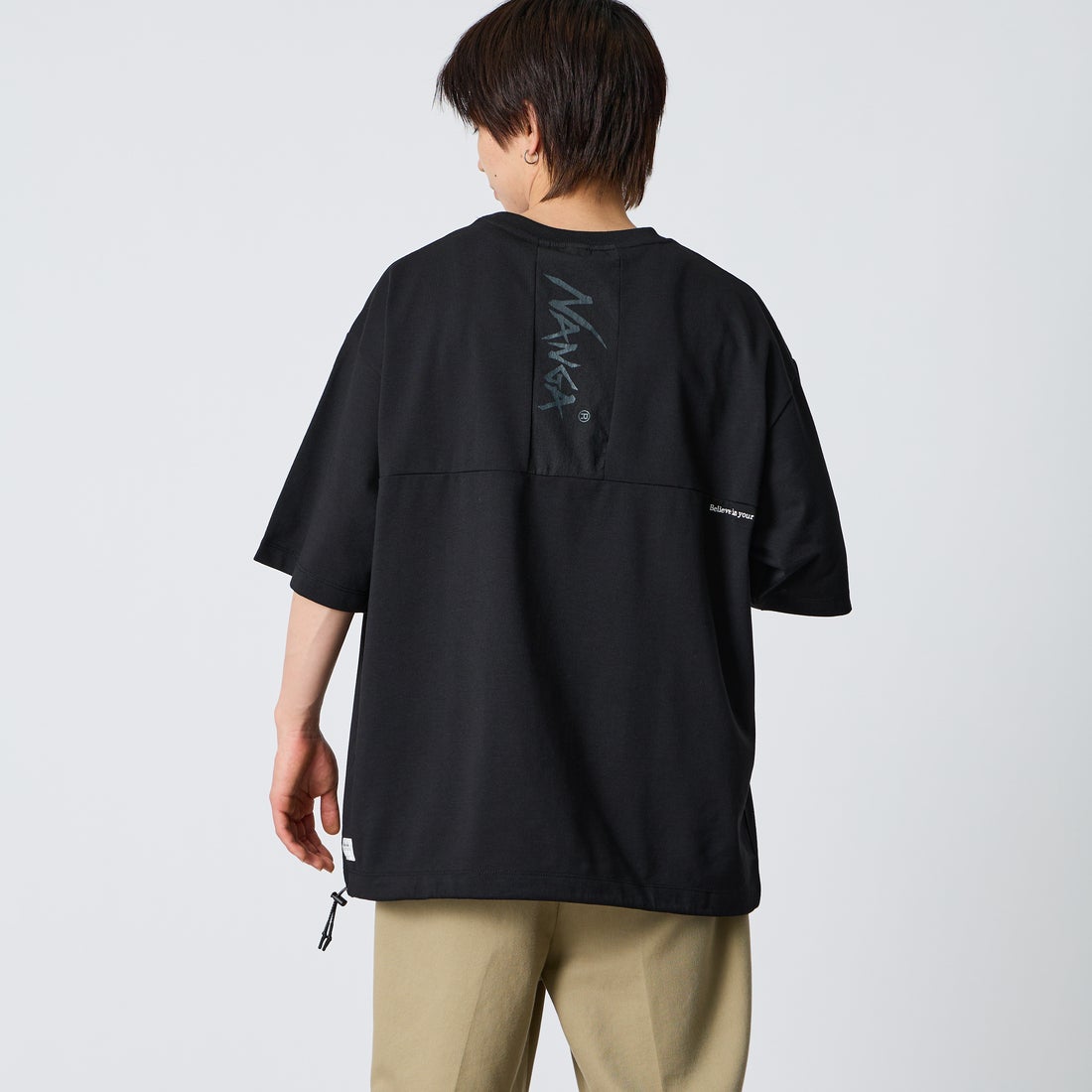 BLACK&&モデル身長：177cm 着用サイズ：XL&&