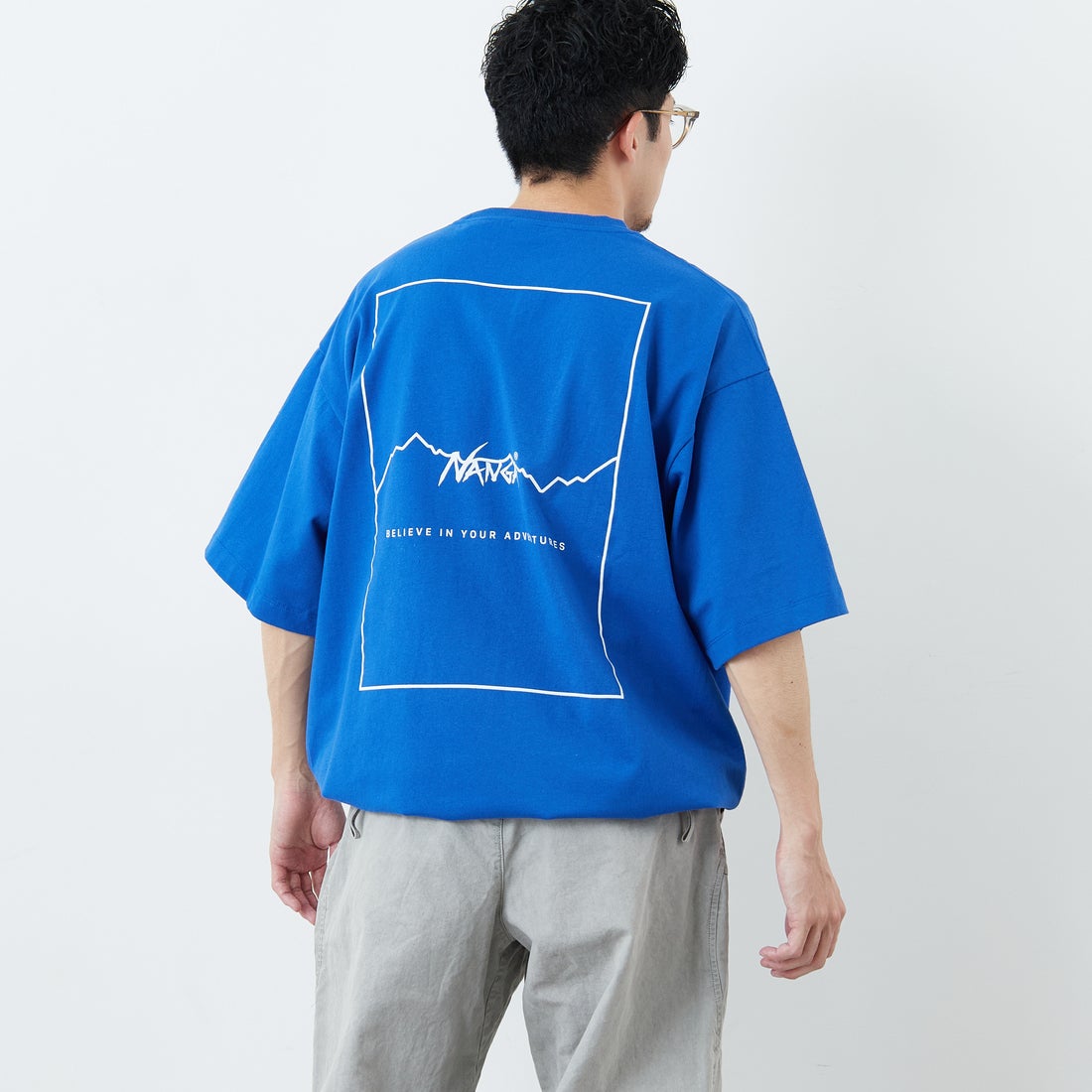 BLUE&&モデル身長：168cm 着用サイズ：L&&