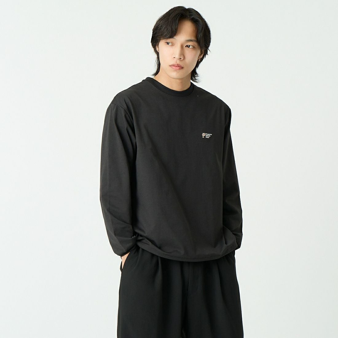 49 BLACK&&モデル身長：179cm 着用サイズ：M&&