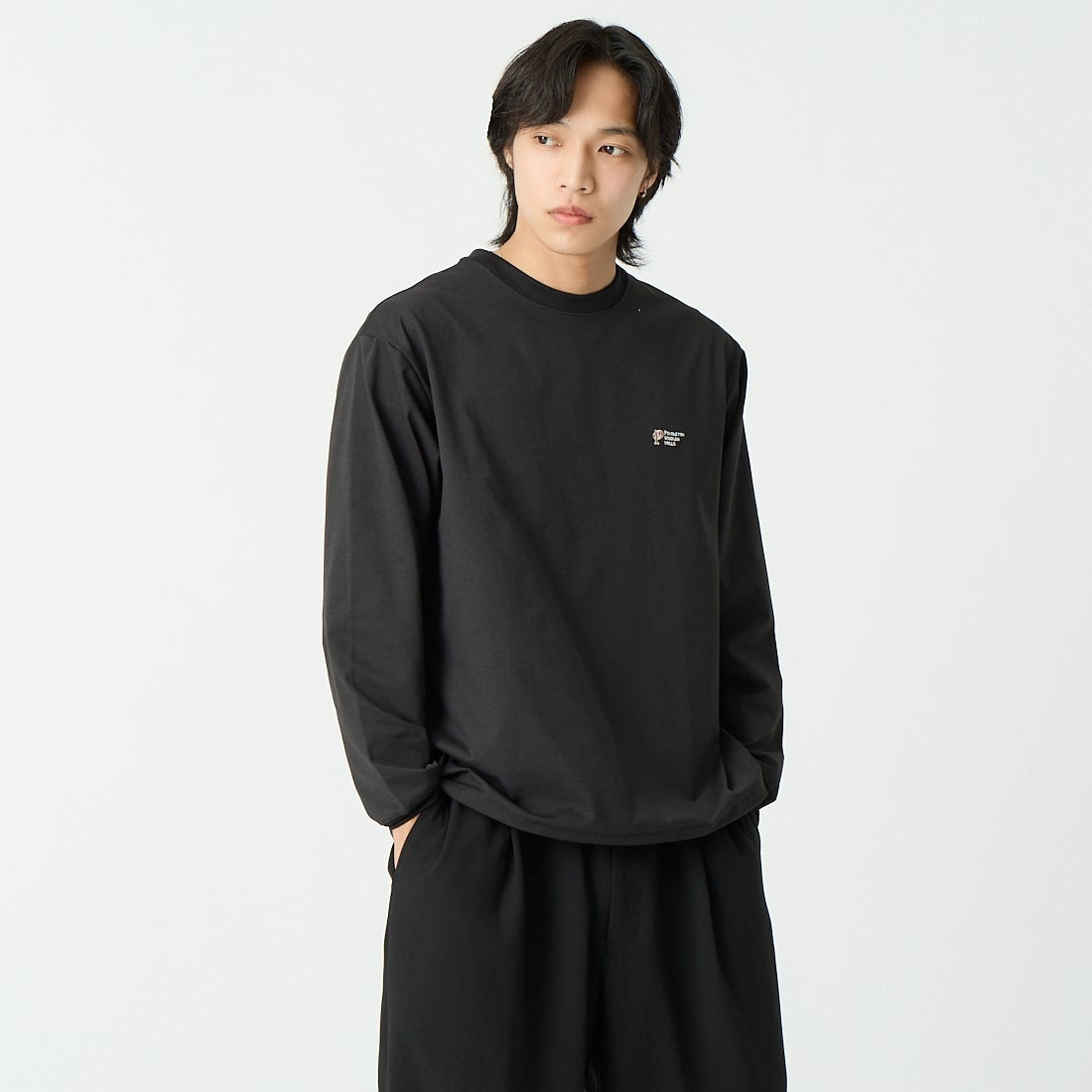 49 BLACK&&モデル身長：179cm 着用サイズ：M&&