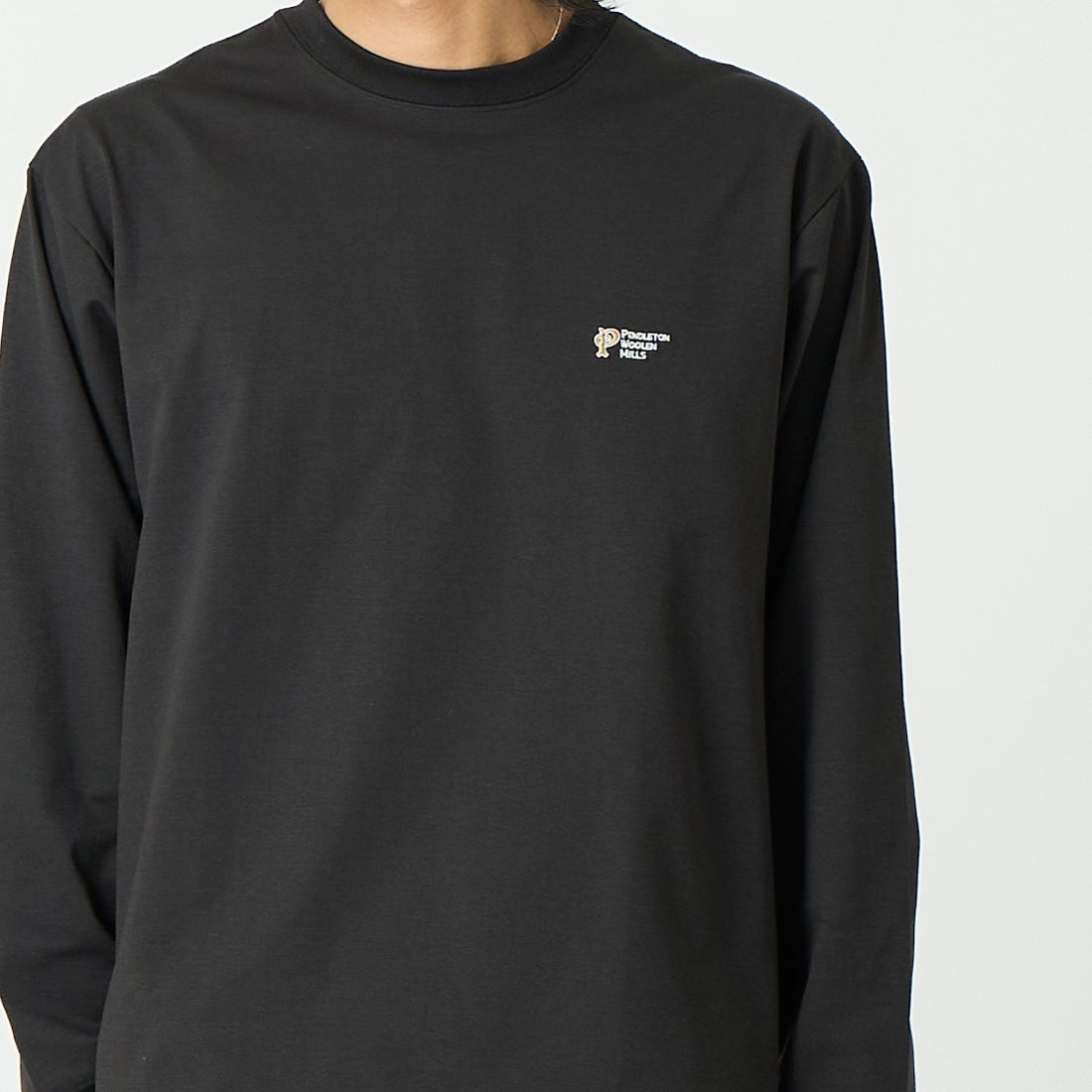 PENDLETON [ペンドルトン] バックプリント ロングスリーブTシャツ [6175-3002] 49 BLACK &&モデル身長：179cm 着用サイズ：M&&