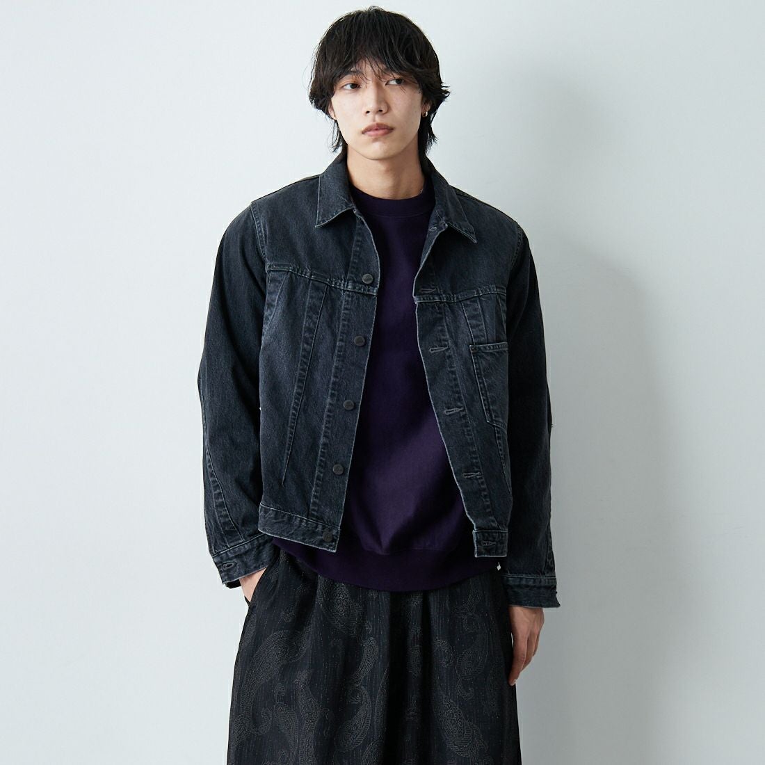 B BLACK&&モデル身長：179cm 着用サイズ：M&&