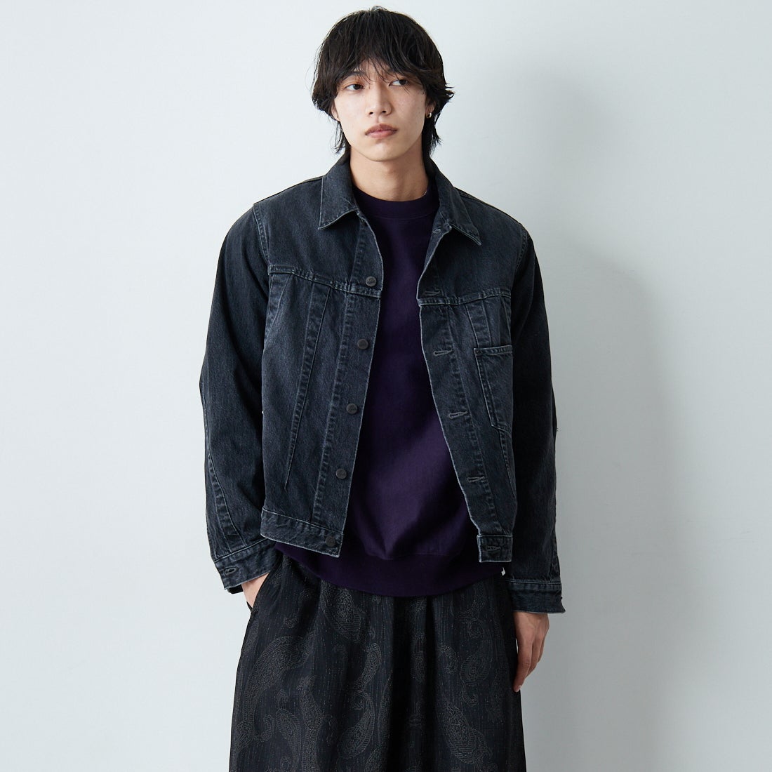 B BLACK&&モデル身長：179cm 着用サイズ：M&&