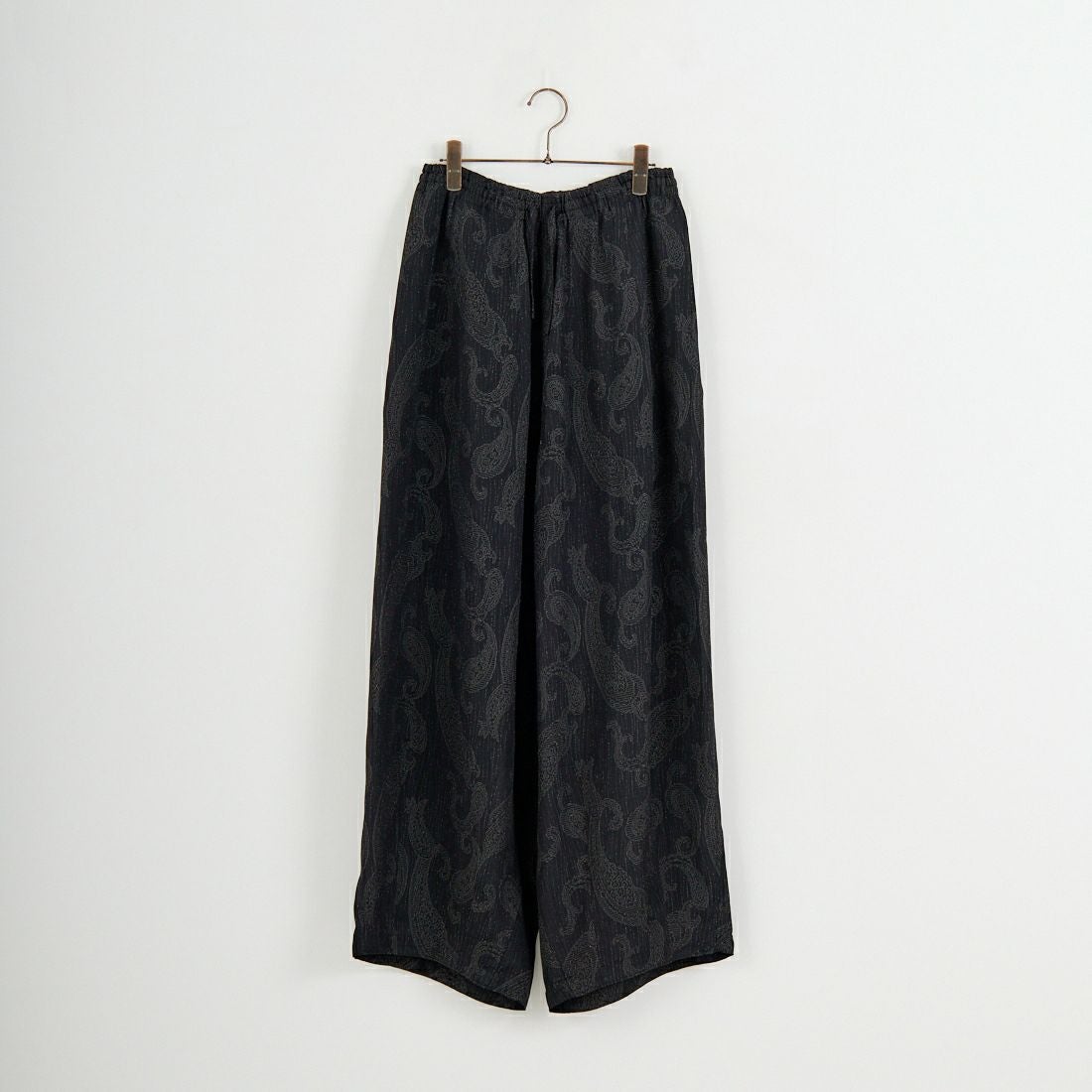 Needles [ニードルズ] レーヨンペイズリージャガード ヒザデルパンツ [SX262] B BLACK
