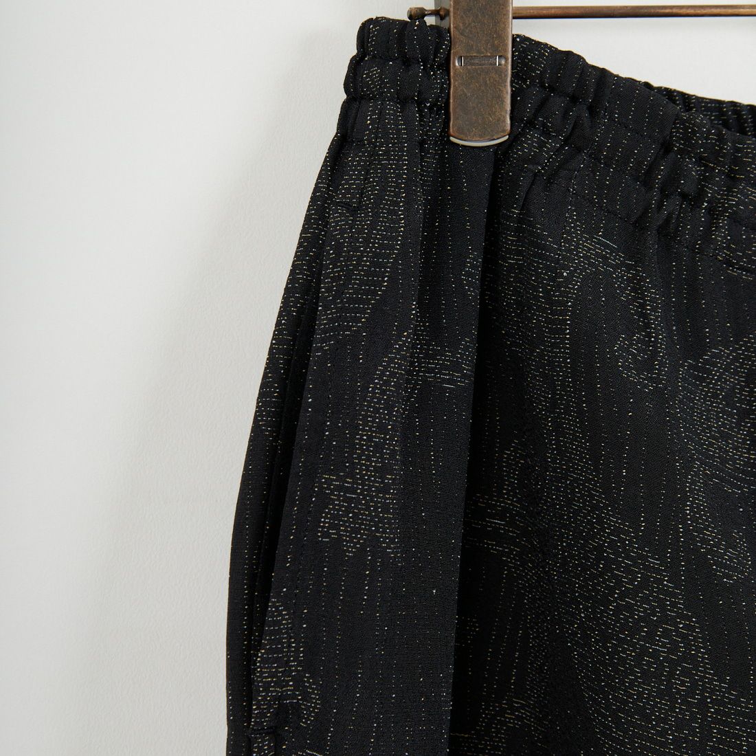 Needles [ニードルズ] レーヨンペイズリージャガード ヒザデルパンツ [SX262] B BLACK