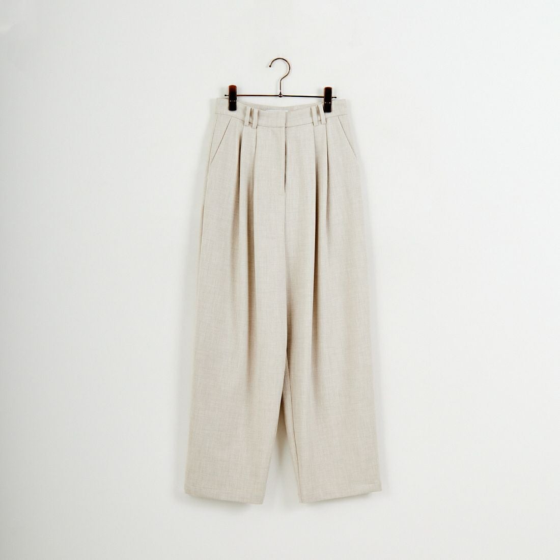 RIM.ARK [リムアーク] ドビーストライプ ダブルタックパンツ [460JSL31-0171] L/BEG