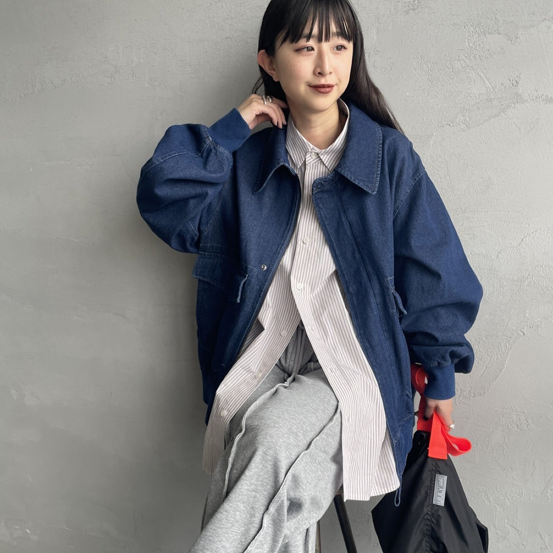 NAVY&&モデル身長：150cm 着用サイズ：S&&