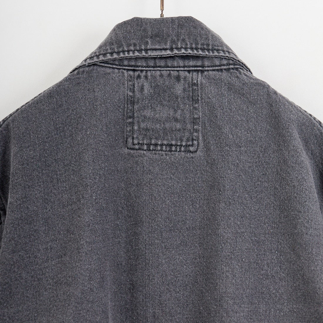 ARMY TWILL SANFORIZED [アーミーツイル サンフォライズド] 別注 ショート丈 デニムブルゾン [AM-2614502-INT-JF] BLACK