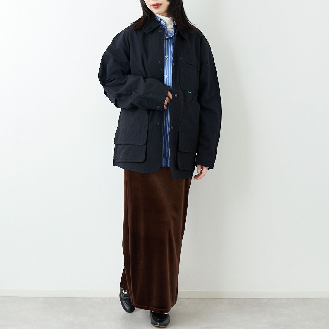 L.L.BEAN [エルエルビーン] Beans フィールドコート [6175-3033] 48 DK.CHAR &&モデル身長：162cm 着用サイズ：S&&