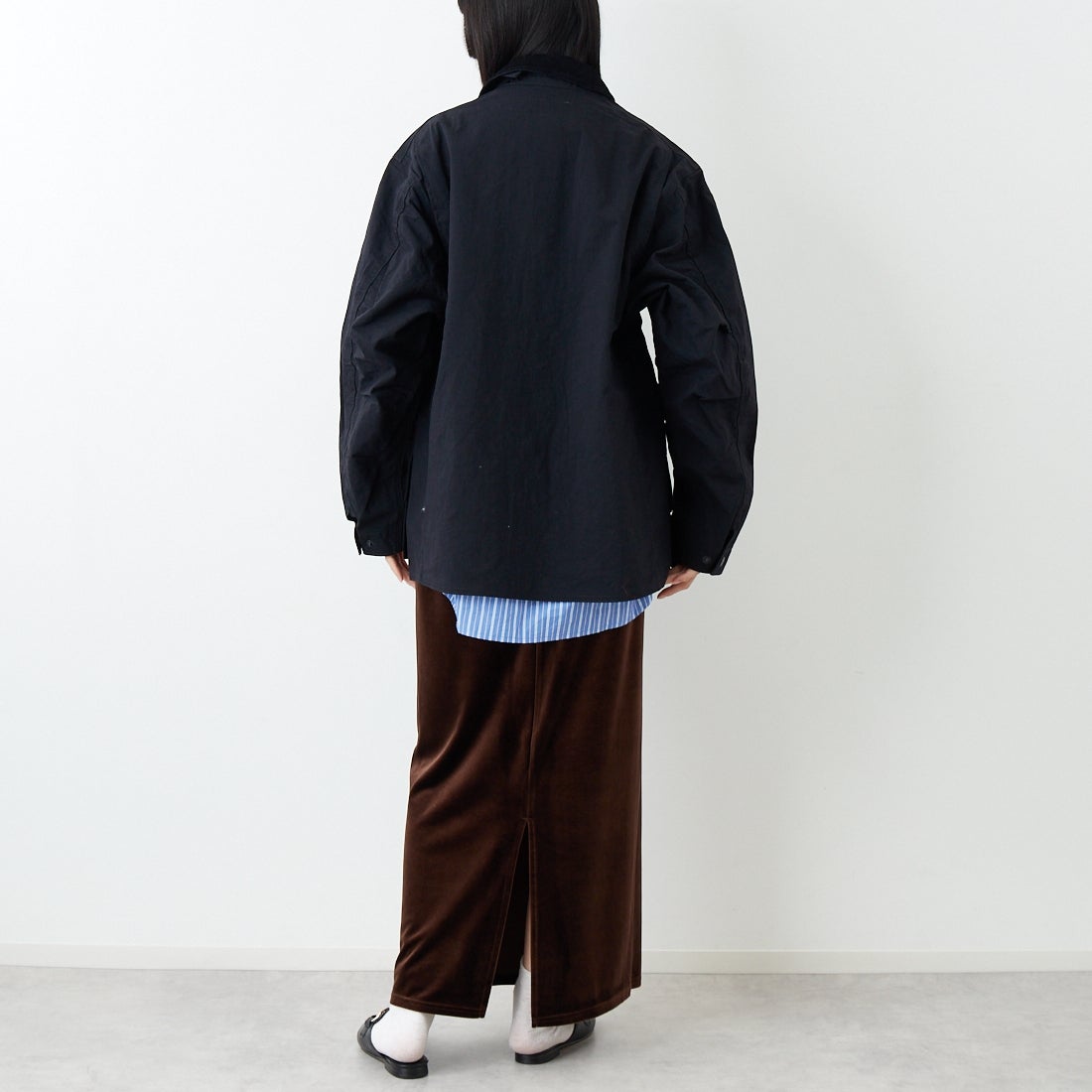 L.L.BEAN [エルエルビーン] Beans フィールドコート [6175-3033] 48 DK.CHAR &&モデル身長：162cm 着用サイズ：S&&