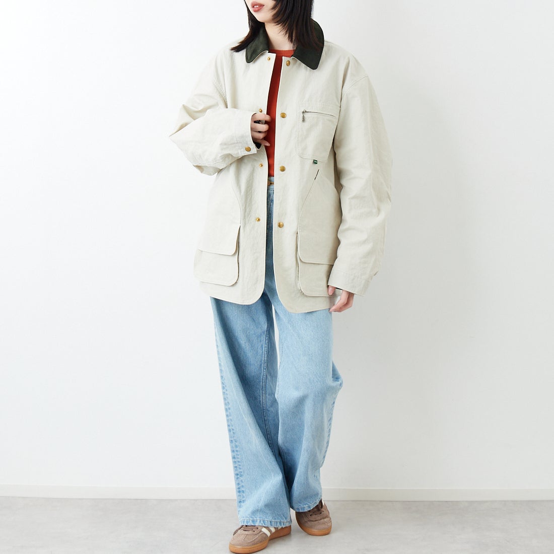 L.L.BEAN [エルエルビーン] Beans フィールドコート [6175-3033] 24 SAND &&モデル身長：162cm 着用サイズ：S&&