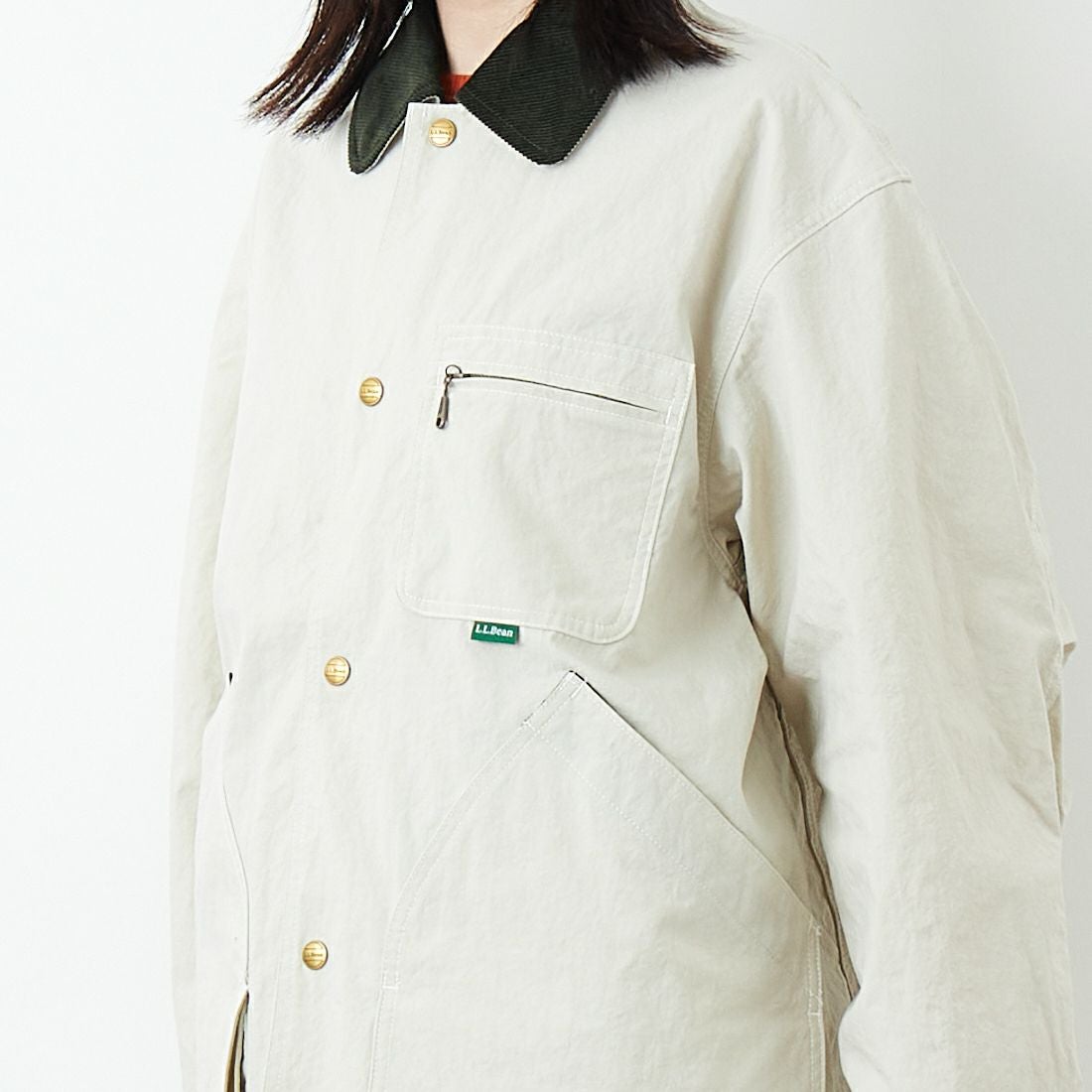 L.L.BEAN [エルエルビーン] Beans フィールドコート [6175-3033] 24 SAND &&モデル身長：162cm 着用サイズ：S&&