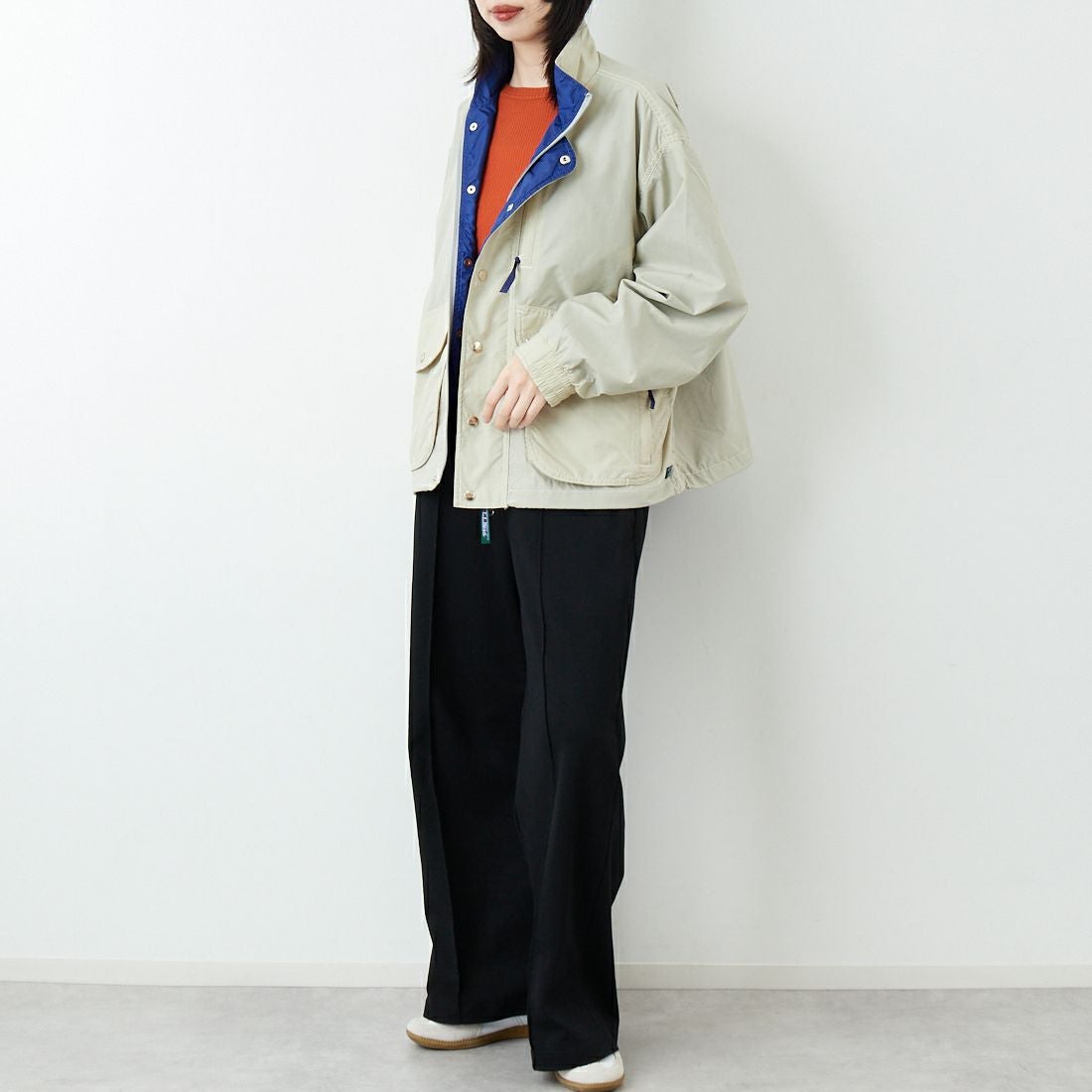 L.L.BEAN [エルエルビーン] Beans ウィンディリッジジャケット [6175-3030] 24 SAND &&モデル身長：162cm 着用サイズ：S&&