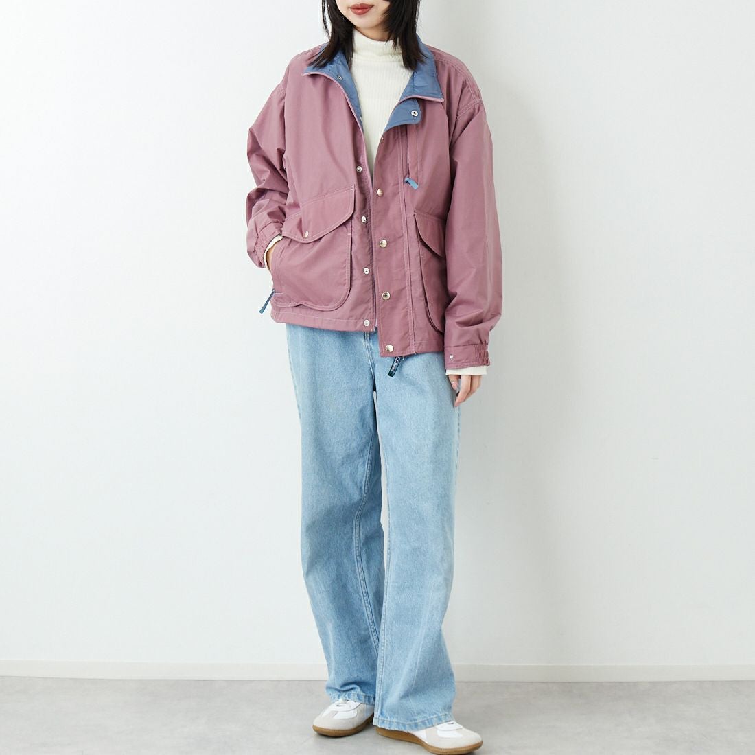 L.L.BEAN [エルエルビーン] Beans ウィンディリッジジャケット [6175-3030] 08 MAUVE P &&モデル身長：162cm 着用サイズ：S&&