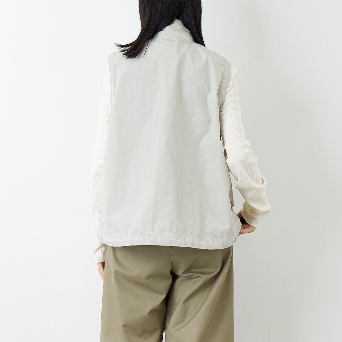 L.L.BEAN [エルエルビーン] ロクスベリーベスト [6175-3142] 24 SAND &&モデル身長：162cm 着用サイズ：M&&