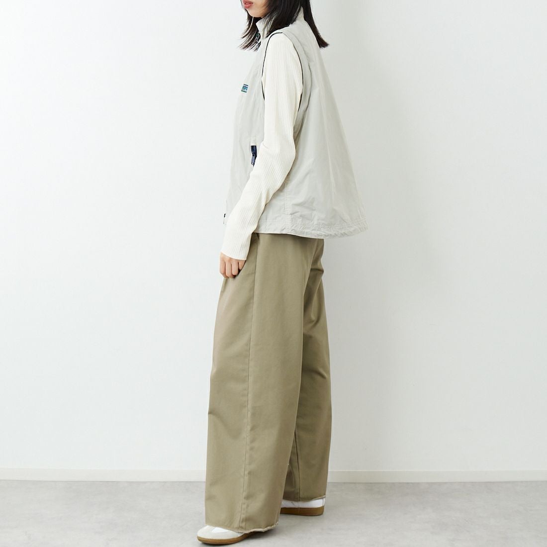 L.L.BEAN [エルエルビーン] ロクスベリーベスト [6175-3142] 24 SAND &&モデル身長：162cm 着用サイズ：M&&