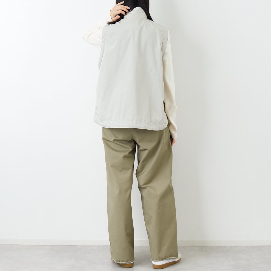 L.L.BEAN [エルエルビーン] ロクスベリーベスト [6175-3142] 24 SAND &&モデル身長：162cm 着用サイズ：M&&