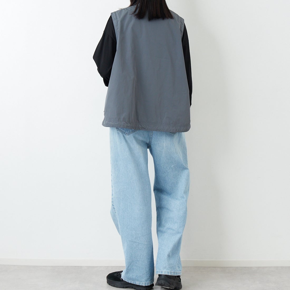 L.L.BEAN [エルエルビーン] ロクスベリーベスト [6175-3142] 48 STEEL &&モデル身長：162cm 着用サイズ：M&&