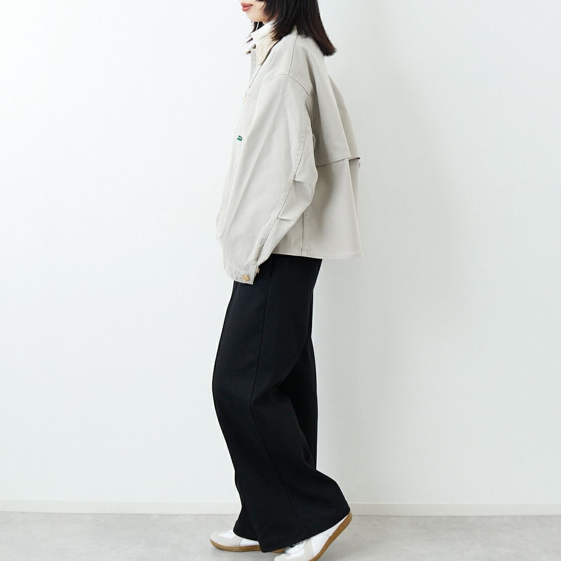 L.L.BEAN [エルエルビーン] Beans プロスペクトハーバー フィールドコート [6175-3136] 09 NATURAL &&モデル身長：162cm 着用サイズ：M&&