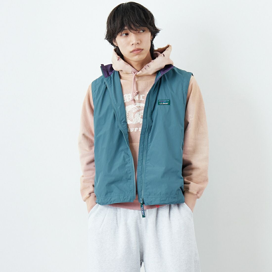 43 M.GREEN&&モデル身長：179cm 着用サイズ：M&&