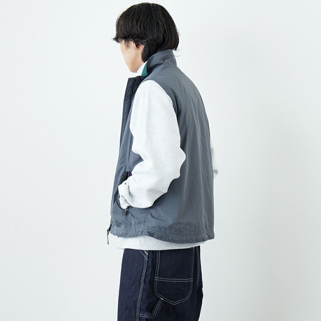 L.L.BEAN [エルエルビーン] ロクスベリーベスト [6175-3042] 48 STEEL &&モデル身長：179cm 着用サイズ：M&&