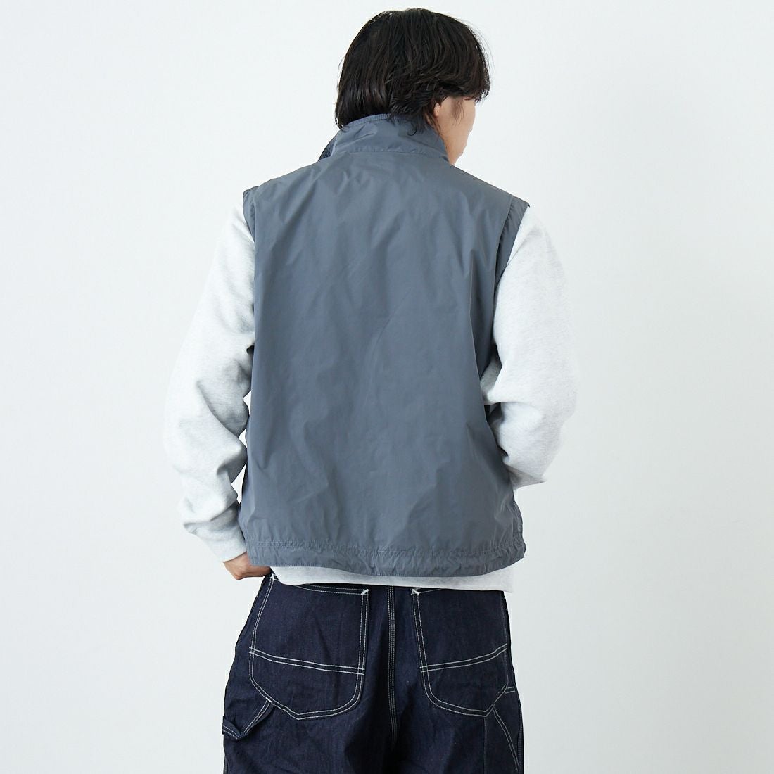 L.L.BEAN [エルエルビーン] ロクスベリーベスト [6175-3042] 48 STEEL &&モデル身長：179cm 着用サイズ：M&&