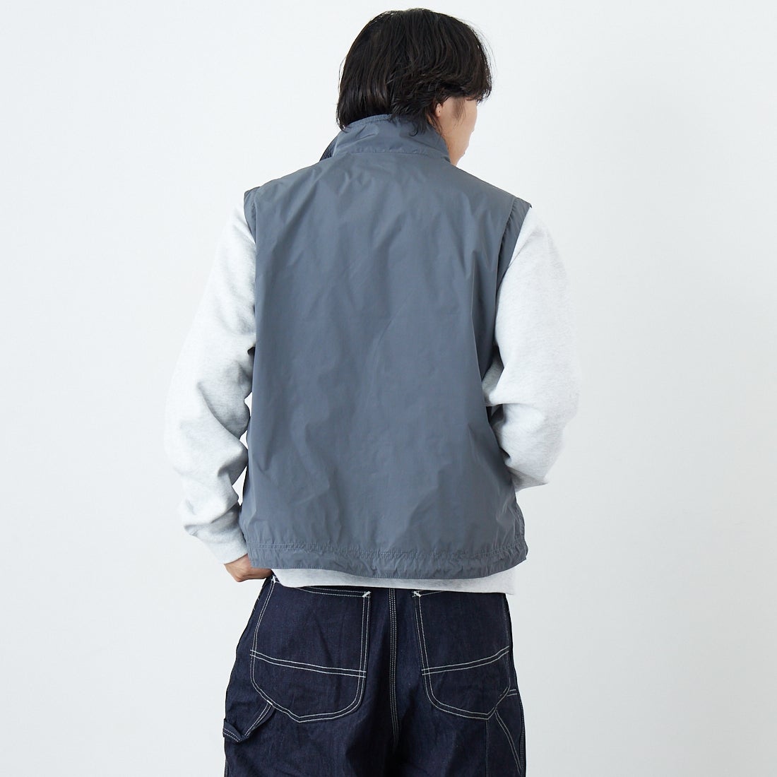 L.L.BEAN [エルエルビーン] ロクスベリーベスト [6175-3042] 48 STEEL &&モデル身長：179cm 着用サイズ：M&&