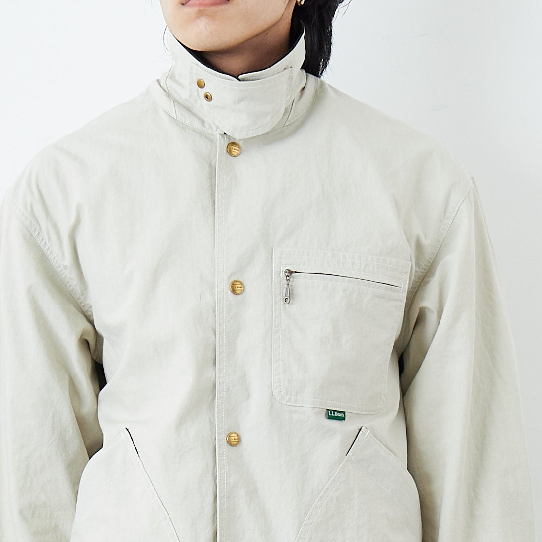 L.L.BEAN [エルエルビーン] Beans フィールドコート [6175-3033] 24 SAND &&モデル身長：179cm 着用サイズ：L&&