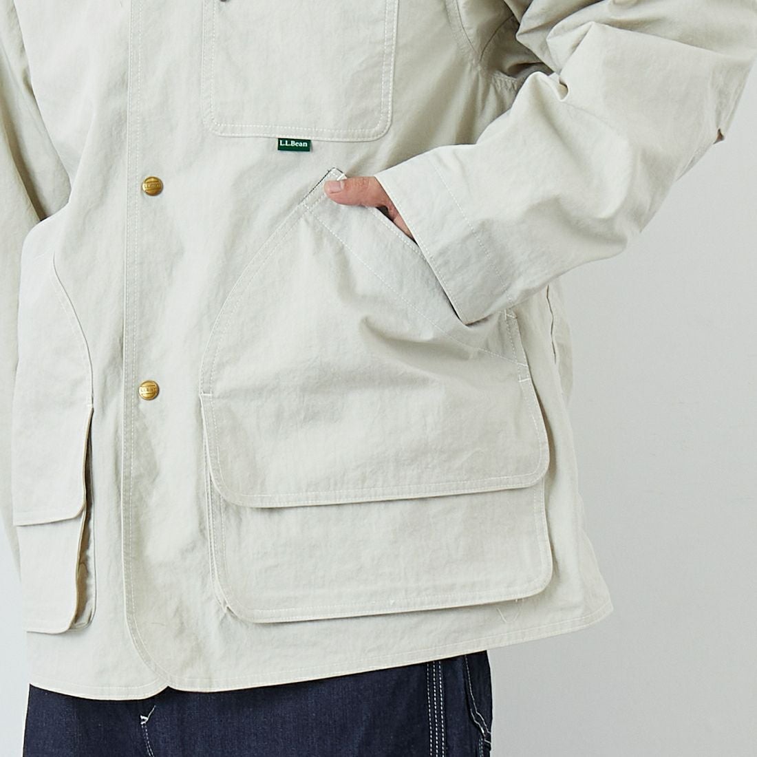 L.L.BEAN [エルエルビーン] Beans フィールドコート [6175-3033] 24 SAND &&モデル身長：179cm 着用サイズ：L&&