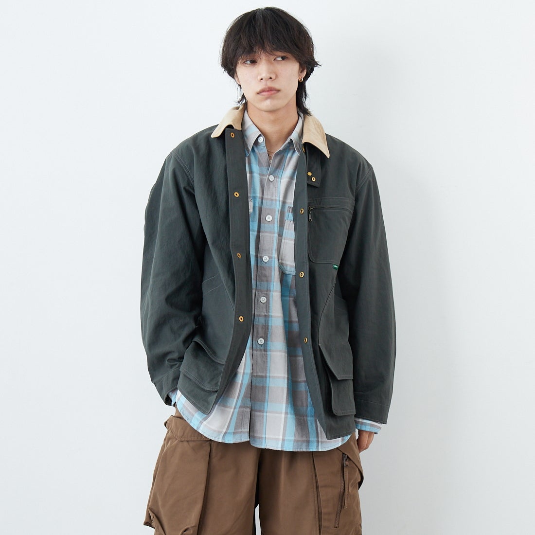 L.L.BEAN [エルエルビーン] Beans フィールドコート [6175-3033] 75 N.FORES &&モデル身長：179cm 着用サイズ：M&&