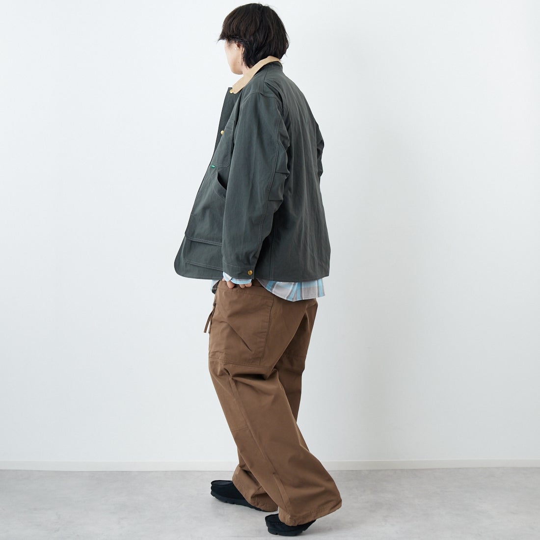 L.L.BEAN [エルエルビーン] Beans フィールドコート [6175-3033] 75 N.FORES &&モデル身長：179cm 着用サイズ：M&&