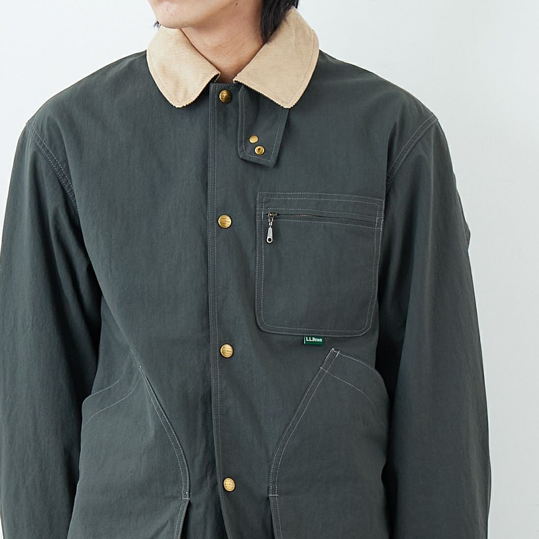 L.L.BEAN [エルエルビーン] Beans フィールドコート [6175-3033] 75 N.FORES &&モデル身長：179cm 着用サイズ：M&&