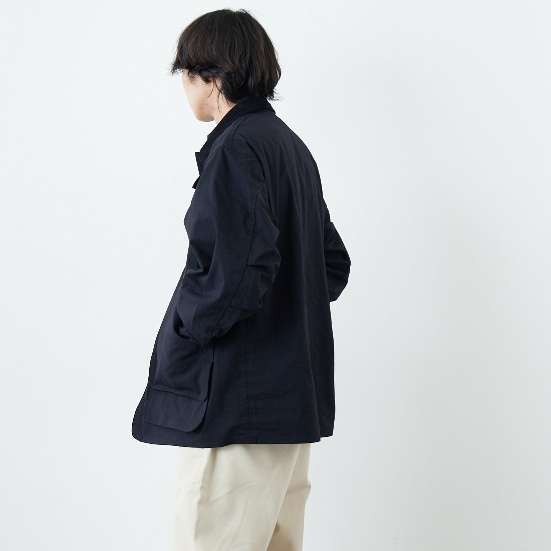 L.L.BEAN [エルエルビーン] Beans フィールドコート [6175-3033] 48 DK.CHAR &&モデル身長：179cm 着用サイズ：M&&