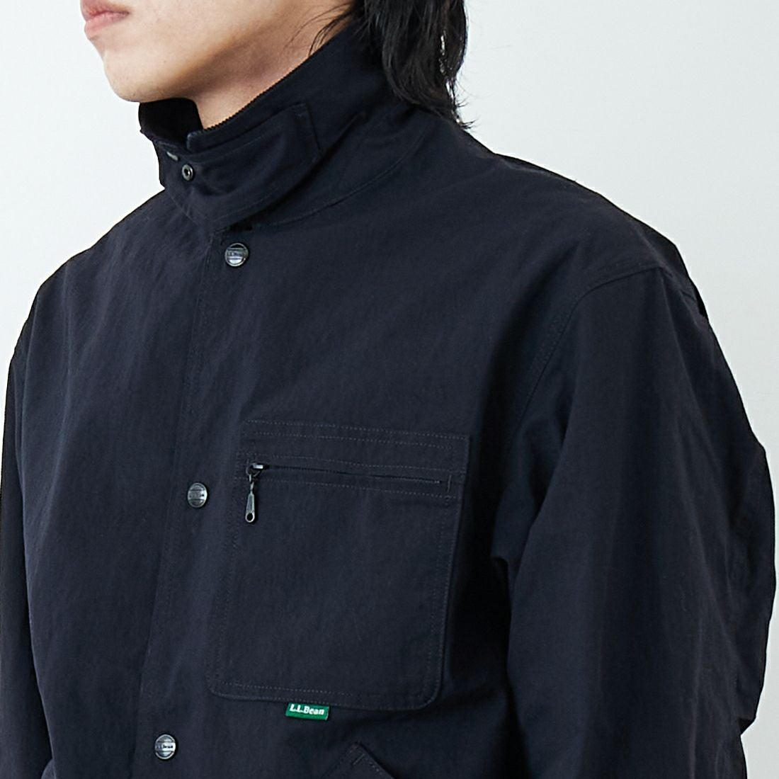 L.L.BEAN [エルエルビーン] Beans フィールドコート [6175-3033] 48 DK.CHAR &&モデル身長：179cm 着用サイズ：M&&